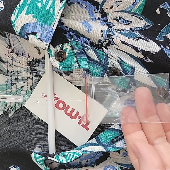 NWT Free People Good Vibrations Blouse, Black Combo Boho S/P - Picture 9 of 17